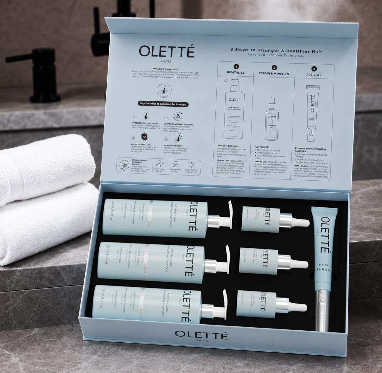 OLETTÉ PARIS 3-Step Hair Care Set