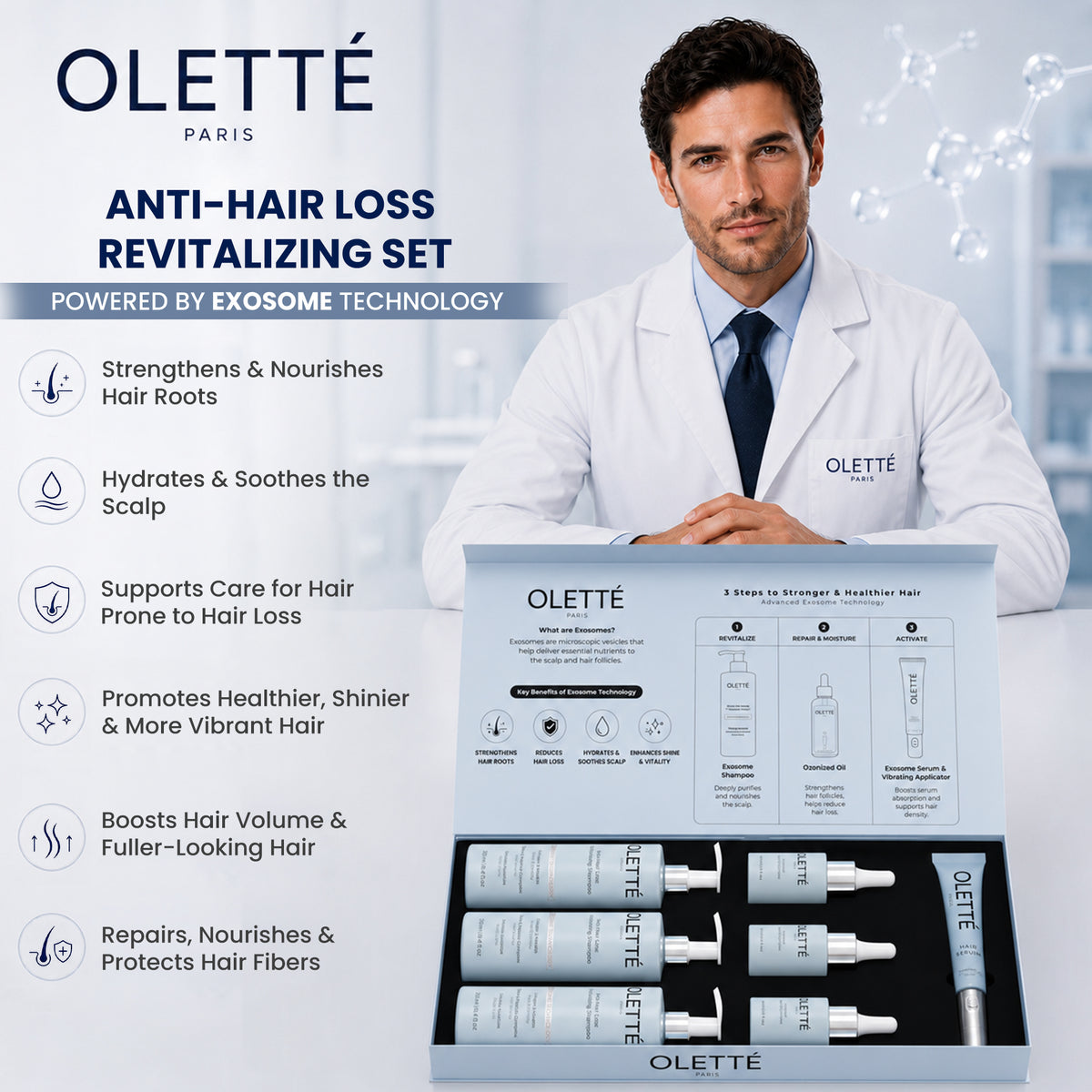 OLETTÉ PARIS 3-Step Hair Care Set