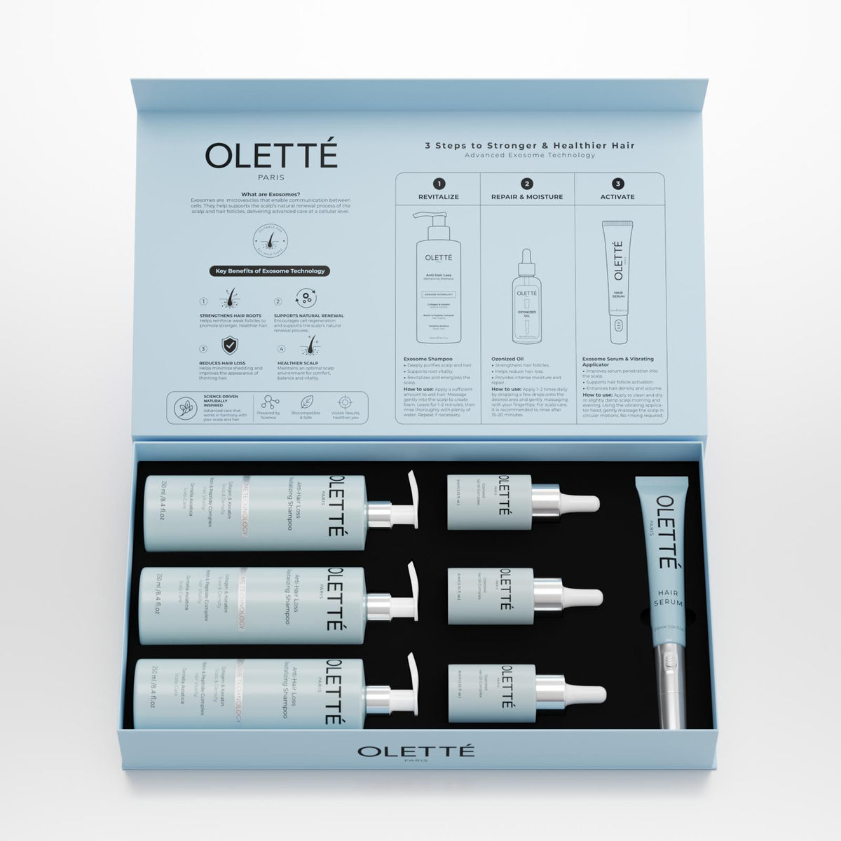 OLETTÉ PARIS 3-Step Hair Care Set